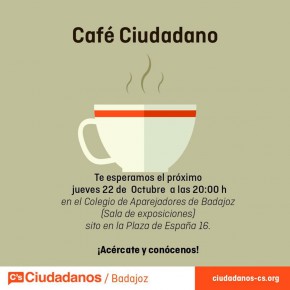 Café Ciudadano. C's Badajoz