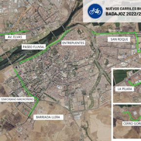 Badajoz contará con 12 nuevos kilómetros de carril bici en 2023